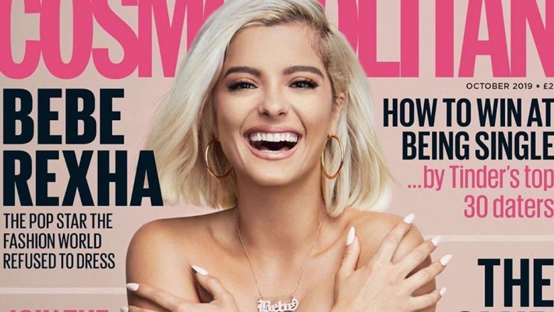 Bebe Rexha pozon gjysmë e zhveshur për kopertinën e “Cosmopolitan”