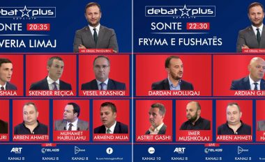 “Debat Plus” vazhdon edhe sonte me përfaqësues nga subjektet politike