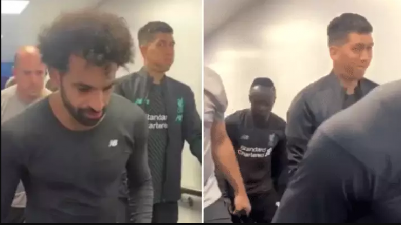 Reagimi qesharak i Firminos pas përfundimit të ndeshjes teksa po ecte mes dyshes së acaruar Mane-Salah