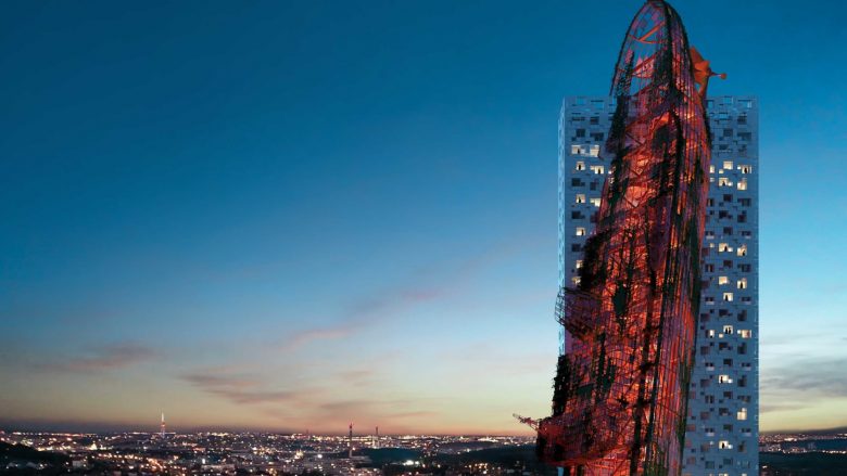 Ende pa filluar ndërtimi, ka provokuar debate – projektuesit prezantojnë “anijen e përmbytur në një ndërtesë” 135 metra, që pritet të jetë më e larta në Pragë