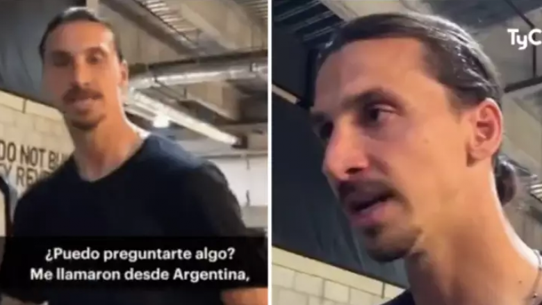 Ibrahimovic reagon me zemërim te gazetari që e pyet atë në lidhje me Daniele De Rossin: Dëshironi foto apo jo?