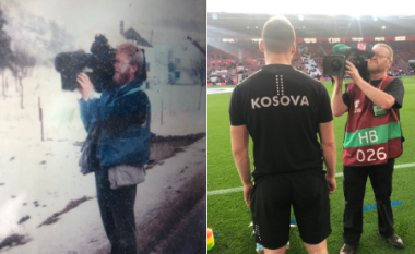 Historia interesante e kameramanit anglez – Më 1997 xhironte luftën e Kosovës, të martën ndeshjen ndaj Anglisë
