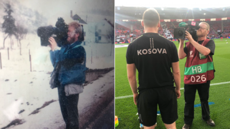 Historia interesante e kameramanit anglez – Më 1997 xhironte luftën e Kosovës, të martën ndeshjen ndaj Anglisë