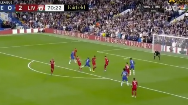 Me një gol mahnitës, Kante rihap derbin Chelsea – Liverpool
