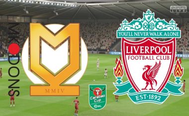 MK Dons – Liverpool, formacionet zyrtare për takimin në Carabao Cup