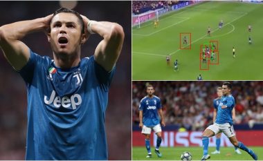 'Çmenduria' e Cristiano Ronaldos në kohën shtesë – shmangë pesë lojtarë, gjuan afër shtyllës, por hesht Wanda Metropolitanan