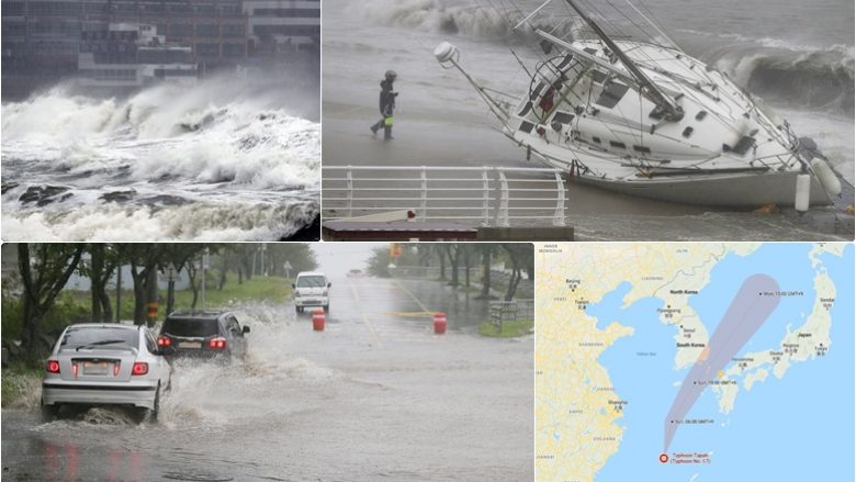Tajfuni godet Japoninë dhe Korenë e Jugut, shkakton përmbytje dhe rrëzon anijet – rrezikohet edhe Kampionati Botëror në Ragbi