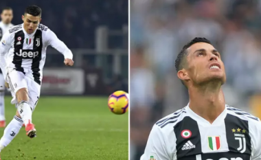 Statistikë: Ronaldo është goditësi i dytë më i keq në histori të gjuajtjeve të lira në Serie A