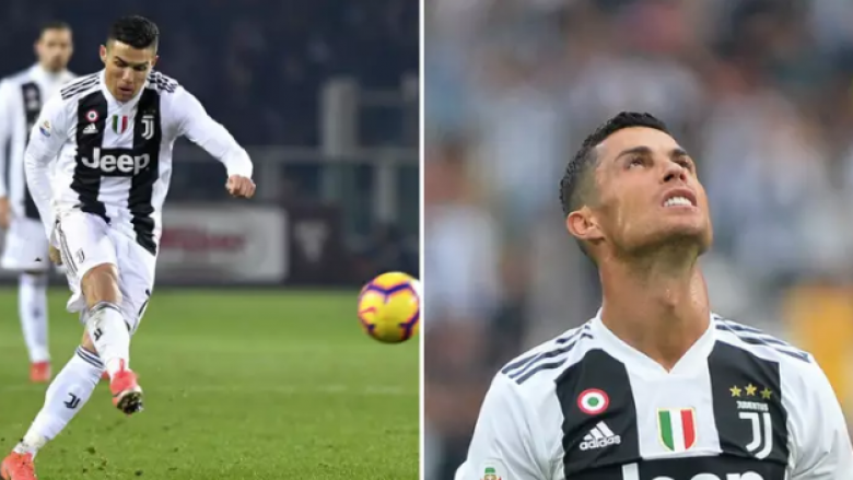 Statistikë: Ronaldo është goditësi i dytë më i keq në histori të gjuajtjeve të lira në Serie A