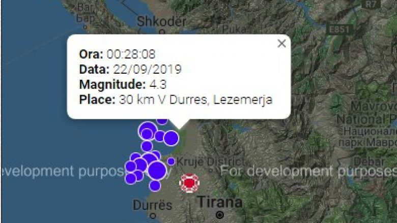 Tërmetet në Shqipëri, regjistrohen 340 lëkundje