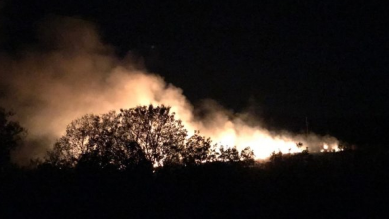 Zjarr pyjor mbi Viniçe, në terren tre ekipe të zjarrfikësve