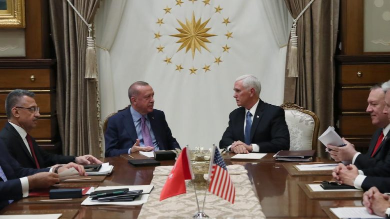 Pence dhe Erdogan arrijnë marrëveshje armëpushimi në Siri, Trump premton heqjen e sanksioneve për Turqinë