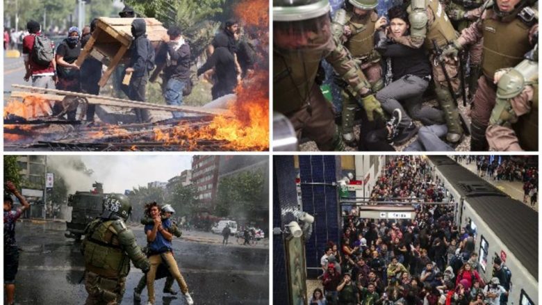 Kaos në Kili, për pesë ditë kanë humbur jetën 15 persona – policia përdor top uji dhe gaz lotsjellës për të shpërndarë demonstruesit