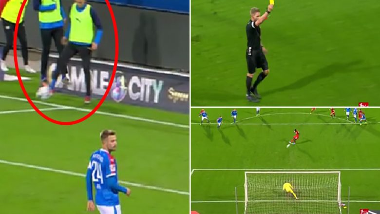 Çmenduri në Gjermani, futbollisti shkakton penallti sa ishte duke kryer nxehjen