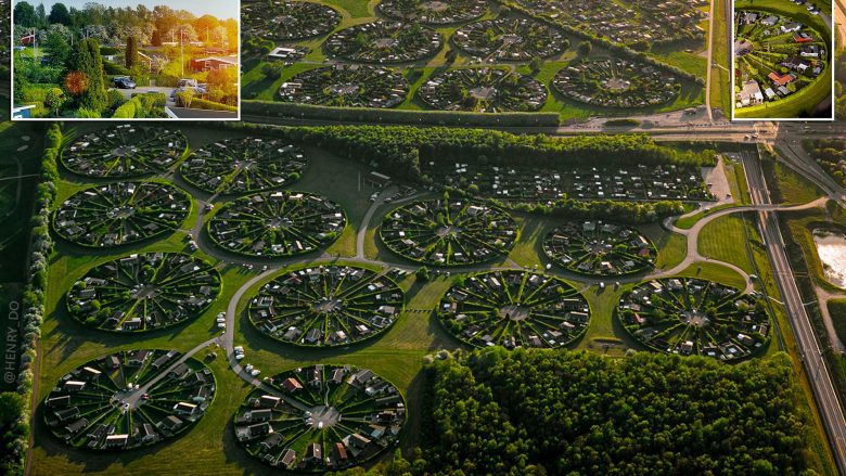 Në shikim të parë duket si civilizim jashtëtokësorësh, por në fakt bëhet fjalë për “qytetin kopsht” në Danimarkë