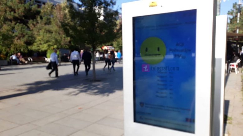 Në Prishtinë vendosen monitorët për publikimin e të dhënave të cilësisë së ajrit