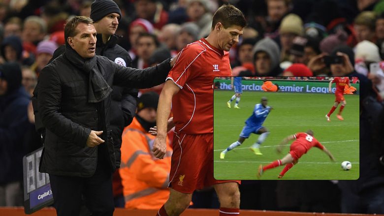 Rodgers rikujton rrëshqitjen e famshme të Gerrard në ndeshjen ndaj Chelseat