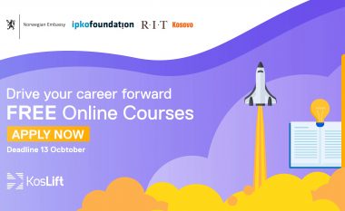 KosLift ka hapur aplikimet për trajnime online falas për studentët e UP-së dhe RIT Kosovë!