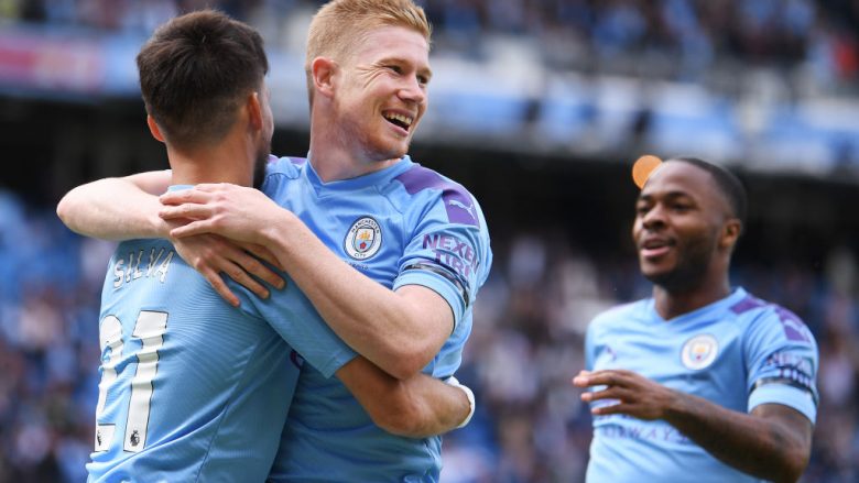 Man City 3-0 Aston Villa, notat e lojtarëve:  De Bruyne më i miri