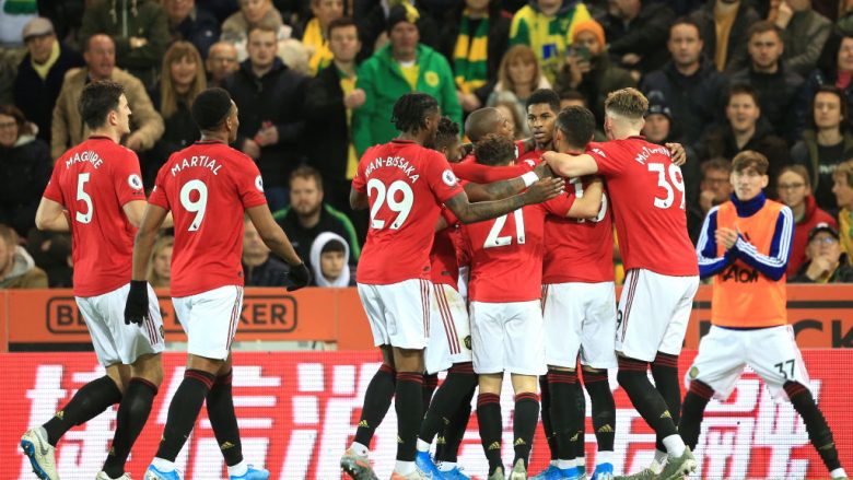 Unitedi i kthehet fitores pas tri ndeshjeve, triumfon në udhëtim te Norwichi