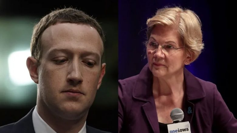 Foli për rrezikun që i kanoset Facebook-ut nga politika, kandidatja për presidente Elizabeth Warren i përgjigjet Zuckerbergut