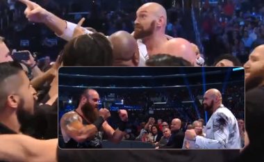 Tyson Fury u përfshi në një zënkë në WWE, sigurimi e pengon përleshjen e tij me Braun Strowman