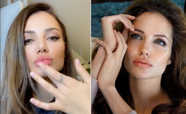 "Angeline Jolie në versionin shqip", Morena Taraku 'transformohet' në dukje si aktorja e famshme
