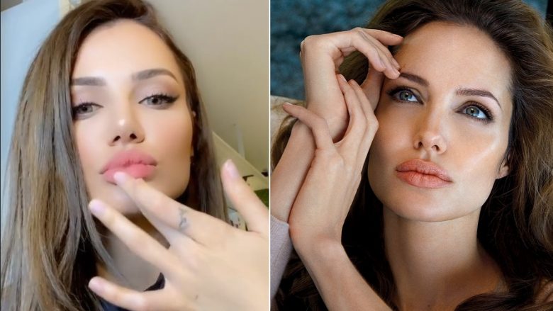 “Angeline Jolie në versionin shqip”, Morena Taraku ‘transformohet’ në dukje si aktorja e famshme