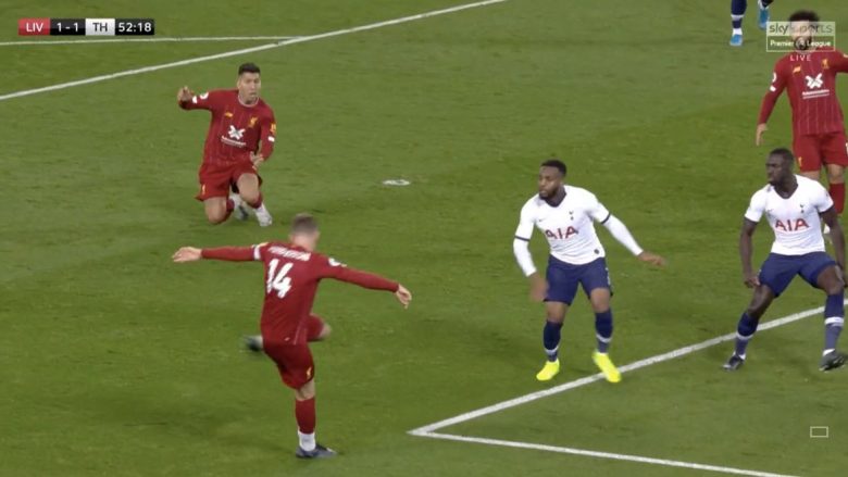 Liverpooli barazon ndaj Tottenhamit me golin e Hendersonit