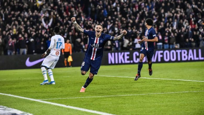PSG fiton derbin ndaj Marseille, Icardi vazhdon të shënojë