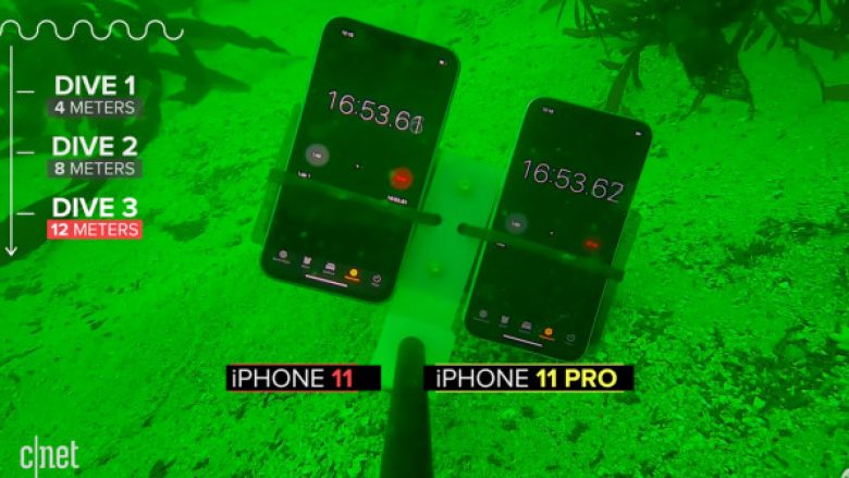 Video që tregon se sa të qëndrueshëm janë ndaj ujit iPhone 11 dhe 11 Pro