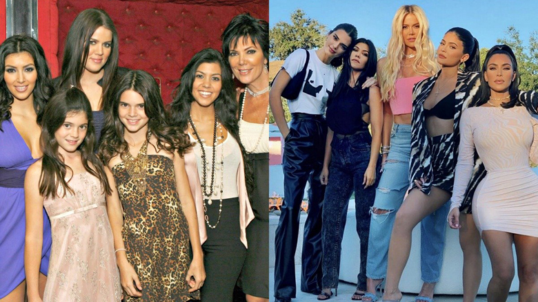 Si dukej familja Kardashian-Jenner në 2007-n dhe si duket tani