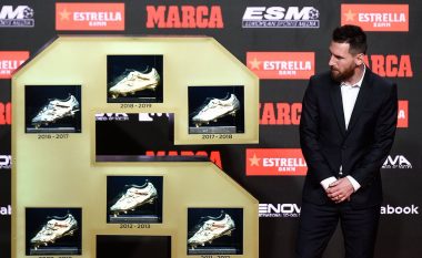 Messi merr Këpucën e Artë për herë të gjashtë, lë shumë pas ndjekësit në këtë aspekt