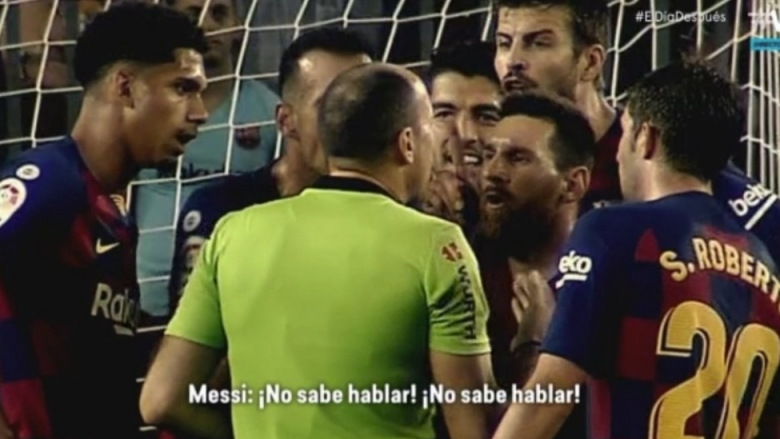 Messi për ta shpëtuar Dembelen nga kartoni i kuq: Nuk di të flasë, nuk di të flasë