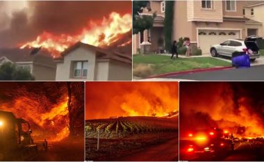 Zjarret përfshijnë edhe zonat e banuara në Los Angeles, pamje që tregojnë tmerrin dhe momentin kur njerëzit lënë shtëpitë e tyre