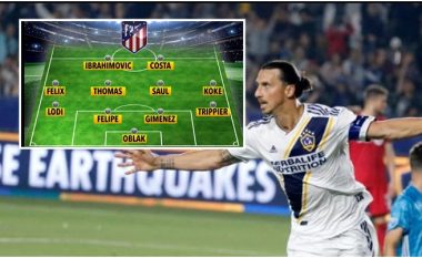 Nëse Ibrahimovic kalon te Atletico Madridi, kështu do të dukej formacioni i Diego Simeones me suedezin në skuadër