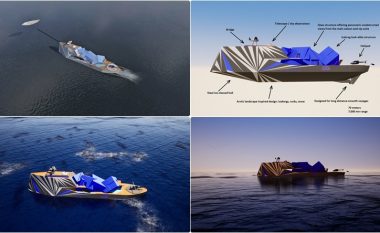 Super-jahti 110 milionë dollarësh që duket si ajsberg – i projektuar për të rritur ndërgjegjësimin për ndryshimet klimatike