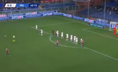 Schone shënon gol të bukur nga rreth 30 metra falë gafës së Reinas, Genoa në epërsi ndaj Milanit