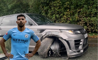 Aguero shkatërron veturën e 80 mijë eurove në aksidentin e pësuar sot