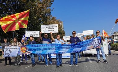 Sindikata e pavarur e policisë nisi me protesta nëpër qytetet e Maqedonisë