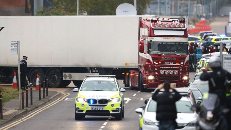 Të 39 viktimat e gjetura në një kamion në Angli ishin shtetas kinezë