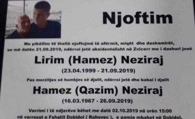 Tragjedi në familjen kosovare në Cyrih: Brenda pesë ditësh, vdesin babë e bir