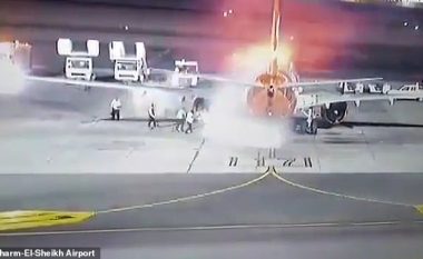 Pesë minuta pas ateroi në pistë, aeroplani me 196 pasagjerë përfshihet nga zjarri – ekipet emergjente reagojnë me kohë duke shmangur më të keqen