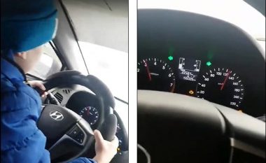 Filmoi të birin 6-vjeç duke vozitur me 130 kilometra në orë, nëna ruse hetohet nga policia