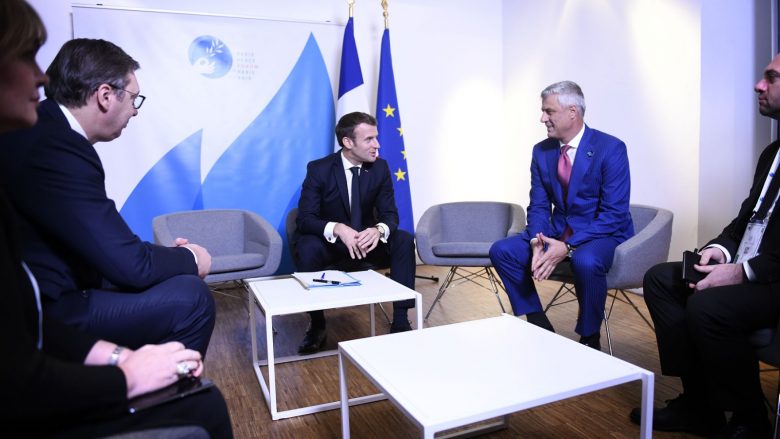 Thaçi takohet me Vuçiqin me ndërmjetësim të Macronit: Kosova është e gatshme të vazhdojë dialogun me Serbinë