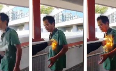 Iu kundërvu protestuesve në Hong Kong, e pësoi keq burri – e spërkatën me benzinë dhe i vënë zjarrin