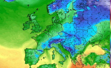 Një valë e ftohtë e ajrit polar mund të godasë Evropën në fillim të dhjetorit