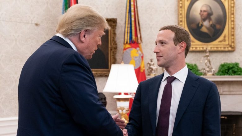 Trump takohet për një “darkë sekrete” me drejtorin e Facebook, në Shtëpinë e Bardhë