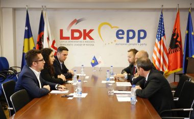Osmani takohet me përfaqësuesit e BERZH-it, diskutohet për programin e përbashkët qeverisës LDK-LVV