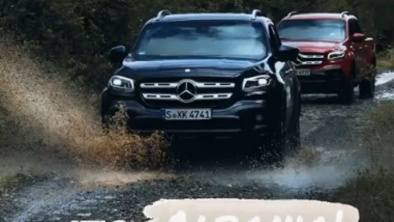 Mercedes ka shfaqur nëpërmjet Instagramit, se si modeli i ri X-Class lëvizte nëpër terrene të ndryshme të Shqipërisë